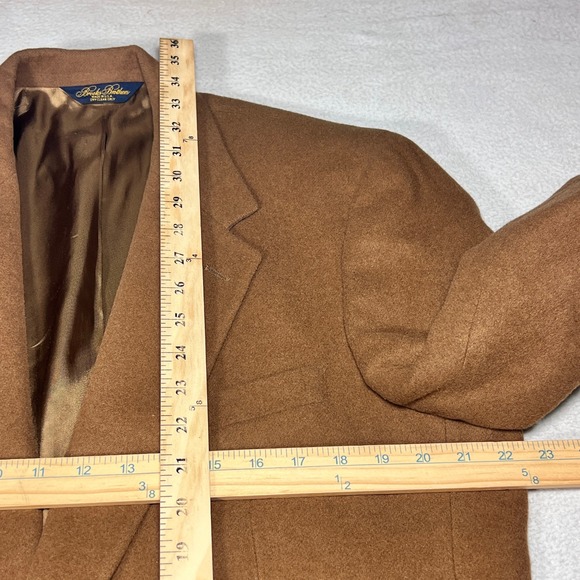 Brooks Brothers 100% Camel Hair Sport Coat Blazer 43L Tan Timeless Old Money Vtg - Picture 3 of 10